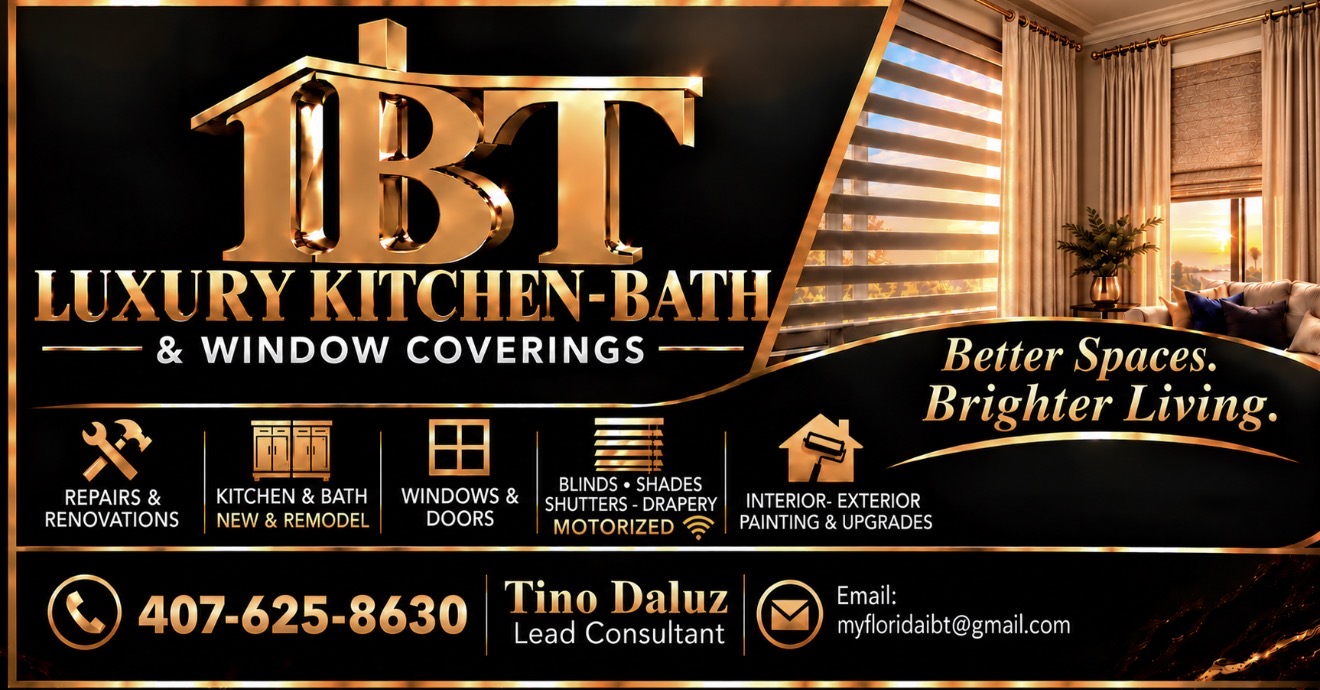 IBT Luxury Kitchen-Bath and Window Coverings branding and window treatment inspiration